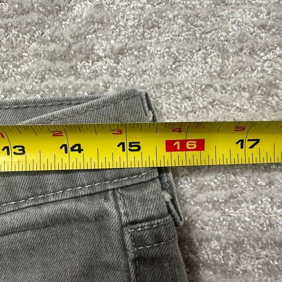 Levis 511 Jeans Mens 31x32 Gray Denim Slim Fit Flat Front Straight Leg Hipster - Picture 12 of 15